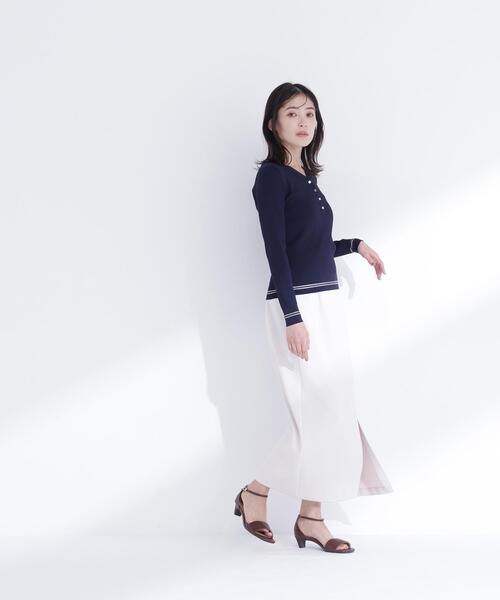 NATURAL BEAUTY BASIC(ナチュラルビューティーベーシック)の「◇ストレッチカルゼシリーズ ナロースカート(スカート・レディース・ブラック/オフホワイト/ベージュ・MEDIUM/P/S)」の19枚目の写真