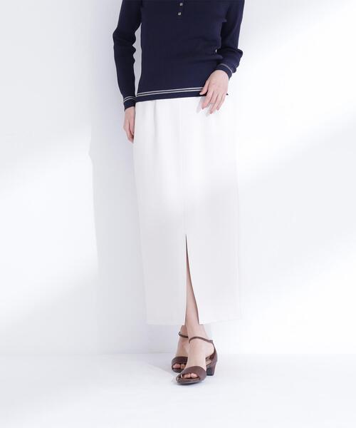 NATURAL BEAUTY BASIC(ナチュラルビューティーベーシック)の「◇ストレッチカルゼシリーズ ナロースカート(スカート・レディース・ブラック/オフホワイト/ベージュ・MEDIUM/P/S)」の22枚目の写真