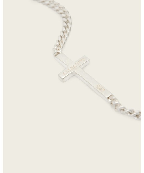 ALLSAINTS（オールセインツ）の「GABE CROSS BRACELET | GABE クロス ブレスレット（ブレスレット・メンズ・シルバー系その他・ONE SIZE）」の4枚目の写真