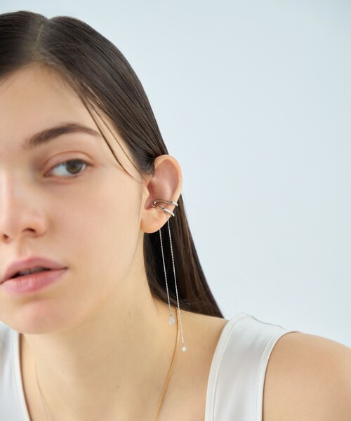 ete（エテ）の「[アシンメトリー] ナチュラルストーン イヤーカフ（イヤーカフ・レディース・A/C/B・FREE）」の7枚目の写真