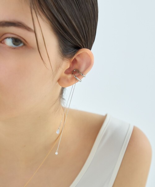 ete（エテ）の「[アシンメトリー] ナチュラルストーン イヤーカフ（イヤーカフ・レディース・A/C/B・FREE）」の8枚目の写真