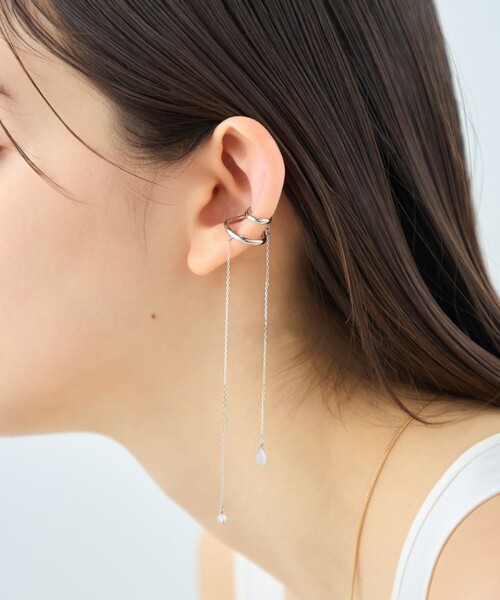 ete（エテ）の「[アシンメトリー] ナチュラルストーン イヤーカフ（イヤーカフ・レディース・A/C/B・FREE）」の9枚目の写真