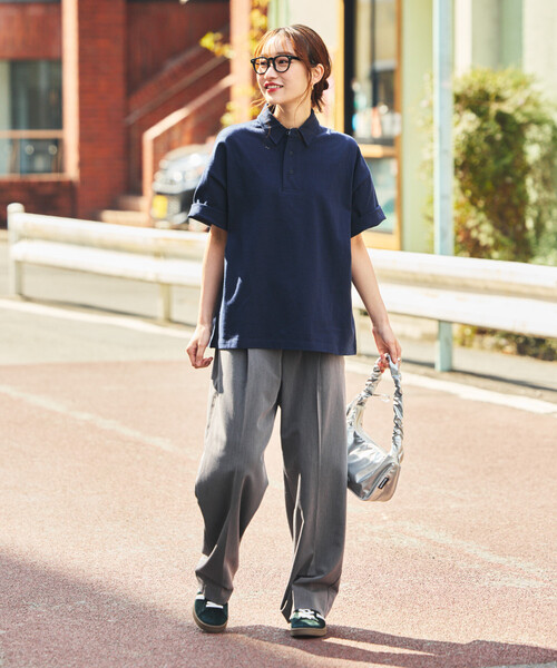 FREAK'S STORE(フリークスストア)の「限定展開 9オンス Heavyweight ビッグシルエット ヘビーウェイト ポロシャツ/オーバーサイズポロ(ポロシャツ・メンズ・ホワイト/ネイビー/アッシュグレー/グレイッシュベージュ/ブラック/スミクロ・LARGE/MEDIUM/SMALL/X-SMALL)」の15枚目の写真