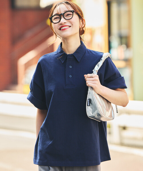 FREAK'S STORE(フリークスストア)の「限定展開 9オンス Heavyweight ビッグシルエット ヘビーウェイト ポロシャツ/オーバーサイズポロ(ポロシャツ・メンズ・ホワイト/ネイビー/アッシュグレー/グレイッシュベージュ/ブラック/スミクロ・LARGE/MEDIUM/SMALL/X-SMALL)」の17枚目の写真