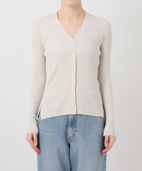 IENA(イエナ)の「《新色/追加》ECO SPLASH リブVネックカーディガン(カーディガン/ボレロ・レディース・ブラウン/アイボリー・FREE)」の17枚目の写真