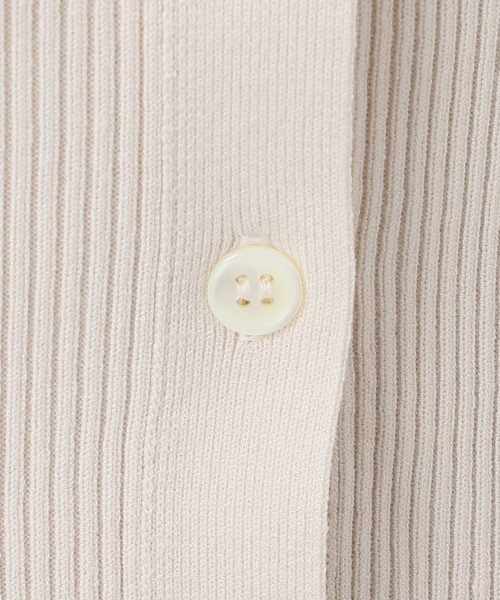 IENA(イエナ)の「《新色/追加》ECO SPLASH リブVネックカーディガン(カーディガン/ボレロ・レディース・ブラウン/アイボリー・FREE)」の18枚目の写真
