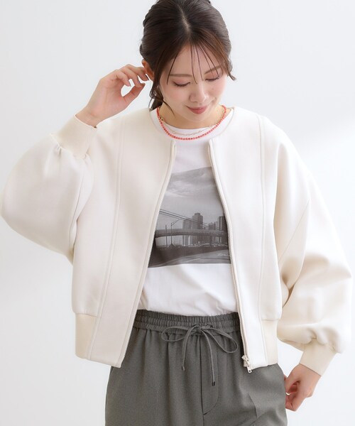 Reflect(リフレクト)の「ダブルジップライトブルゾン(ブルゾン・レディース・ナチュラル/ブラック・09/11)」の10枚目の写真