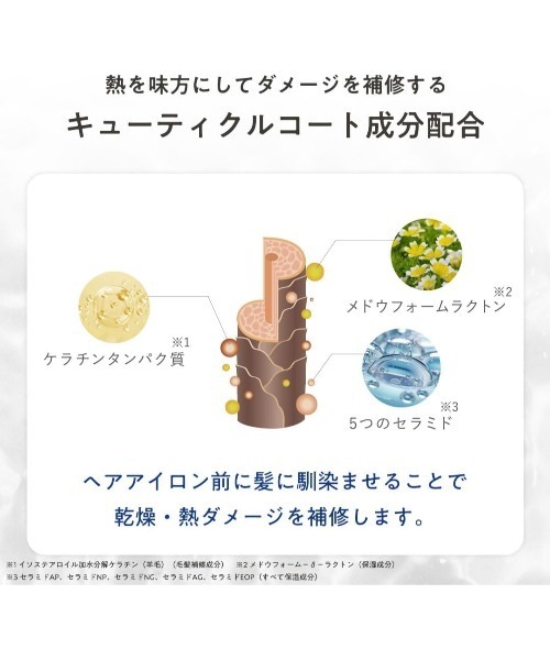 plus eau(プリュスオー)の「プリュスオー カールフィックスオイル 110ml(ヘアオイル/ヘアミルク・レディース・ヘアオイル・FREE)」の6枚目の写真