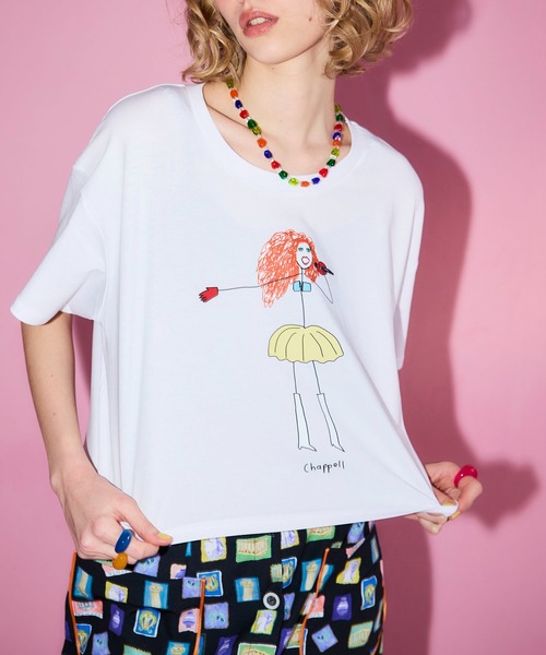 Cepica（セピカ）の「【BLACK SCORE】STICK CHAPPELL CROPPED T（Tシャツ/カットソー・レディース・ホワイト・FREE）」の5枚目の写真