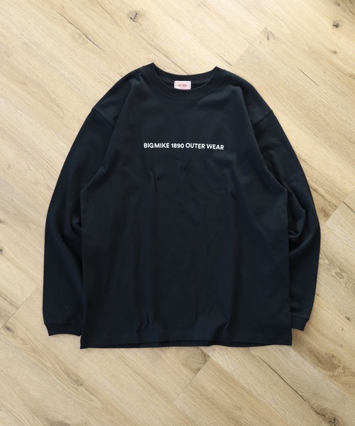 BIG MIKE（ビッグマイク）の「BIG MIKE プリント長袖Tシャツ ロンT L/S（Tシャツ/カットソー・メンズ・ホワイト系3/ブラック/ホワイト/ブラック系1/ブラック系3/ブラック系2/ブルー/ヘザーグレー/チャコール/ブラック系/サンドベージュ/ホワイト系2/ホワイト系1/ホワイト系・XL/L/M）」の19枚目の写真