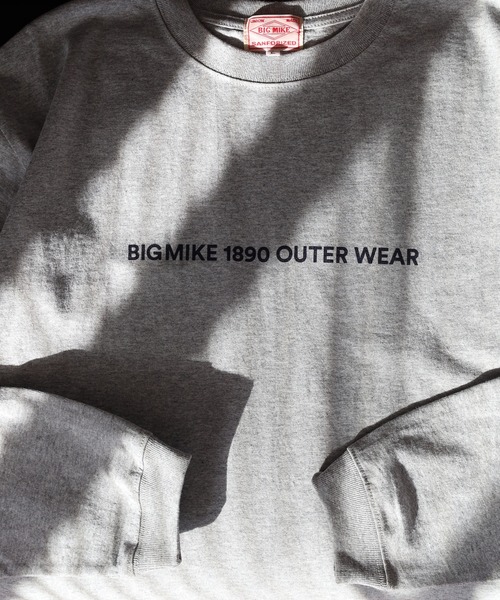 BIG MIKE（ビッグマイク）の「BIG MIKE プリント長袖Tシャツ ロンT L/S（Tシャツ/カットソー・メンズ・ホワイト系3/ブラック/ホワイト/ブラック系1/ブラック系3/ブラック系2/ブルー/ヘザーグレー/チャコール/ブラック系/サンドベージュ/ホワイト系2/ホワイト系1/ホワイト系・XL/L/M）」の21枚目の写真
