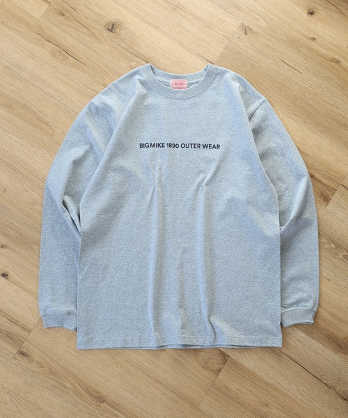 BIG MIKE（ビッグマイク）の「BIG MIKE プリント長袖Tシャツ ロンT L/S（Tシャツ/カットソー・メンズ・ホワイト系3/ブラック/ホワイト/ブラック系1/ブラック系3/ブラック系2/ブルー/ヘザーグレー/チャコール/ブラック系/サンドベージュ/ホワイト系2/ホワイト系1/ホワイト系・XL/L/M）」の22枚目の写真