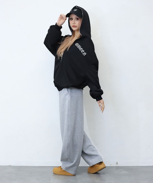 BLACKQUEEN（ブラッククイーン）の「【BLACKQUEEN】チェック柄切替パーカー（パーカー・レディース・ブラック・M）」の6枚目の写真