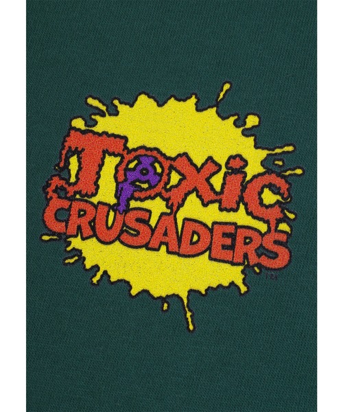 MEDICOM TOY（メディコムトイ）の「MLE × The Toxic Crusaders "SPLASH LOGO" TEE（Tシャツ/カットソー・メンズ・ホワイト/ブラック/グリーン・SMALL/MEDIUM/LARGE/X-LARGE）」の6枚目の写真