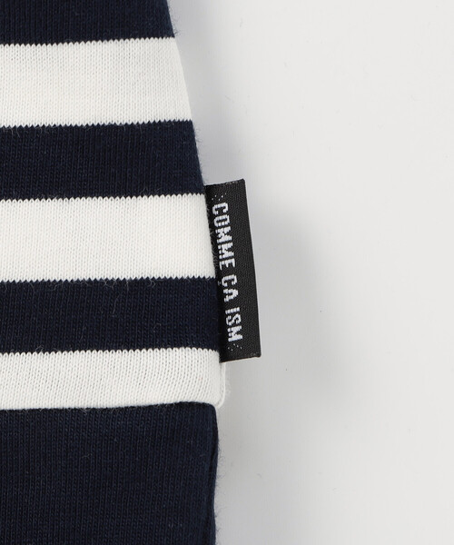 COMME CA ISM(コムサイズム)の「デニムワッペン付き ボーダー半袖Tシャツ(Tシャツ/カットソー・キッズ・ネイビー・100cm/110cm/120cm/130cm/140cm/150cm)」の6枚目の写真