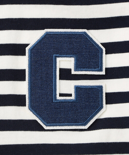 COMME CA ISM(コムサイズム)の「デニムワッペン付き ボーダー半袖Tシャツ(Tシャツ/カットソー・キッズ・ネイビー・100cm/110cm/120cm/130cm/140cm/150cm)」の7枚目の写真