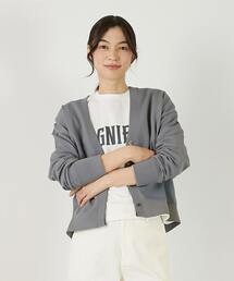 MELROSE claire（メルローズ クレール）の「【超軽量天竺前立て2重デザインVカーディガン】（カーディガン/ボレロ）」