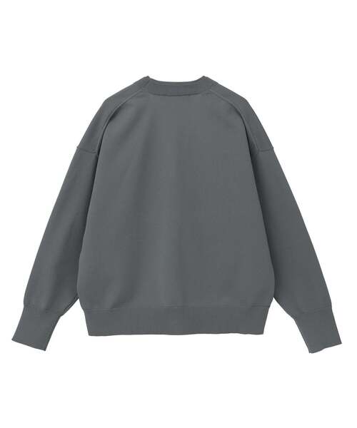 MELROSE claire(メルローズ クレール)の「【超軽量天竺前立て2重デザインVカーディガン】(カーディガン/ボレロ・レディース・オフホワイト/グレー/ライトイエロー・FREE)」の6枚目の写真