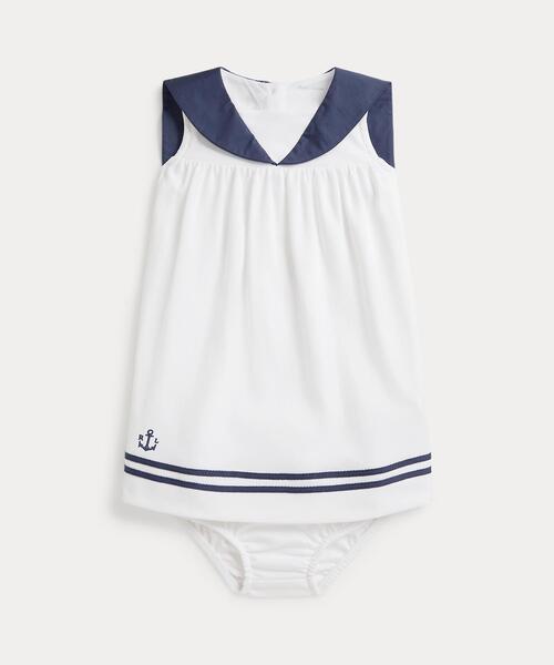 Ralph Lauren コットン セーラー ドレス & ブルマ サイズ 85 コットン インターロック セーラー ドレス & ブルマー（その他ベビー