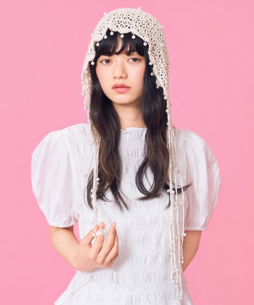 Casselini(キャセリーニ)の「Casselini(キャセリーニ)パールヘッドドレス(その他ヘアアクセサリー・レディース・ブラウン/アイボリー/ブラック・FREE)」の2枚目の写真