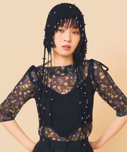 Casselini(キャセリーニ)の「Casselini(キャセリーニ)パールヘッドドレス(その他ヘアアクセサリー・レディース・ブラウン/アイボリー/ブラック・FREE)」の3枚目の写真