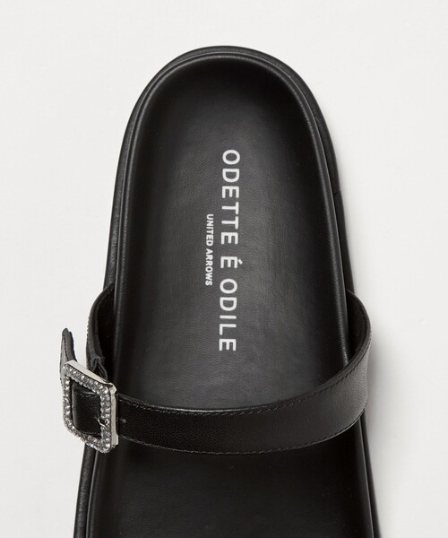 ODETTE E ODILE（オデットエオディール）の「【WEB限定】ビジューバックル サンダル10■（サンダル・レディース・ブラック/ダークブラウン・37/36/35）」の8枚目の写真