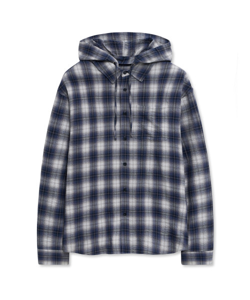 IDWS(アイドンワナセル)の「Hooded Checkered Shirt Blue(シャツ/ブラウス・レディース・その他・0/2/1)」の8枚目の写真