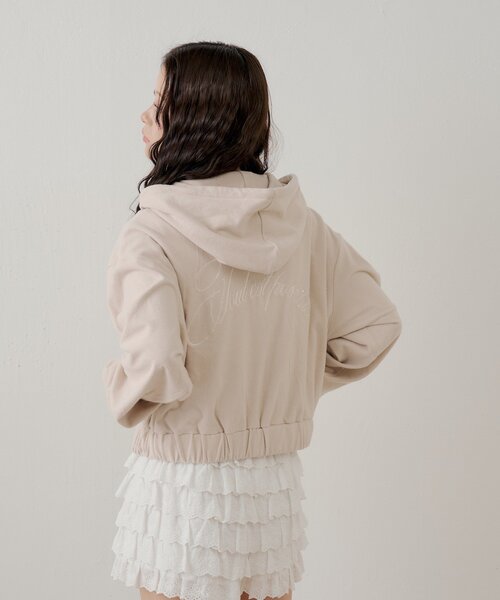 Chico（チコ）の「【セットアップ対応】バックロゴパーカー（パーカー・レディース・アイボリー/ピンク/グレー/ベージュ・FREE）」の22枚目の写真