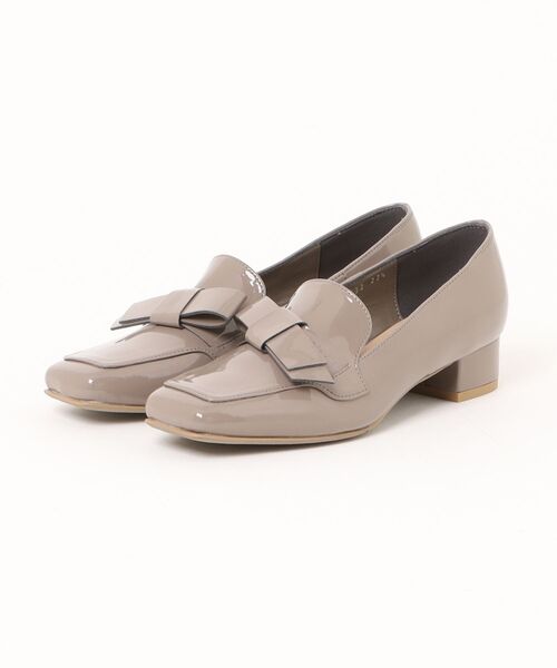LANVIN collection(ランバン コレクション)の「オールウェザー対応リボンモチーフパンプス(レインシューズ・レディース・ブラック/グレー・22.5cm/23.0cm/23.5cm/24.0cm/24.5cm)」の1枚目の写真