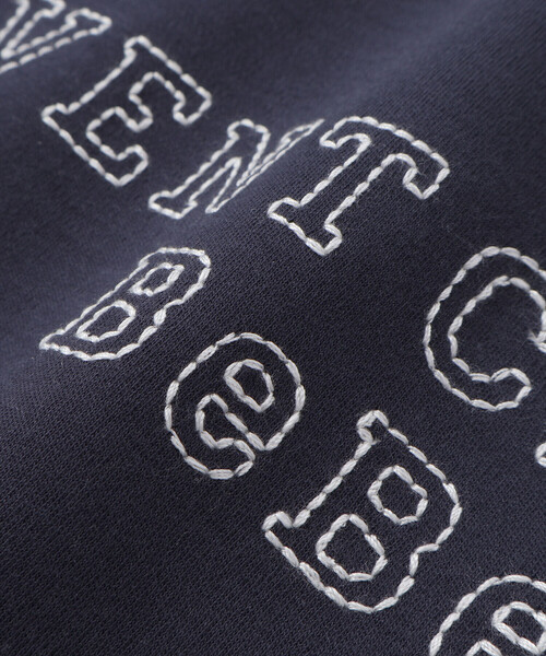 BeBe（ベベ）の「ラグラン編み立て襟付きロゴ刺しゅう長袖Tシャツ(90~150cm)（Tシャツ/カットソー・キッズ・ネイビー/グリーン・110cm/140cm/150cm/130cm/120cm）」の13枚目の写真