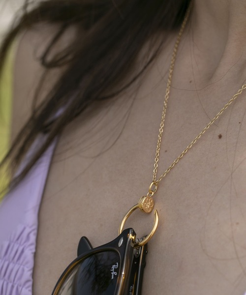 nail GLASS HOLDER necklace/【ハワイアンジュエリー】【サージカル