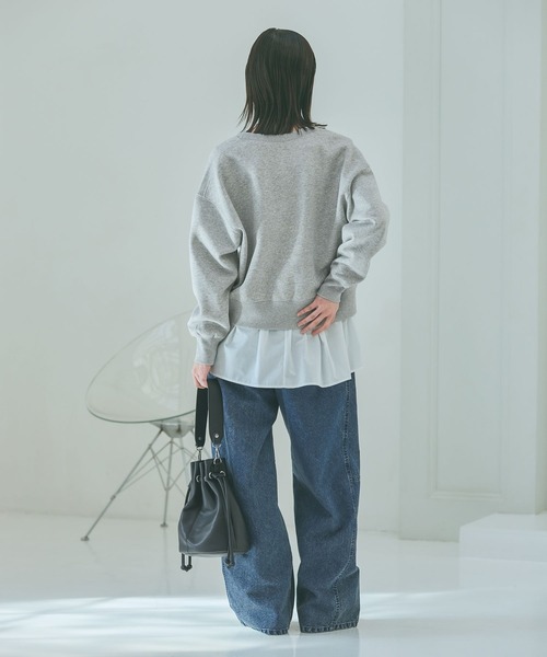 LAKOLE（ラコレ）の「Wフェイススナップカーディガン / 638297（カーディガン/ボレロ・レディース・ピンク/ブラック/杢グレー・FREE）」の7枚目の写真