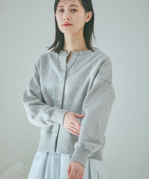 LAKOLE（ラコレ）の「Wフェイススナップカーディガン / 638297（カーディガン/ボレロ・レディース・ピンク/ブラック/杢グレー・FREE）」の12枚目の写真