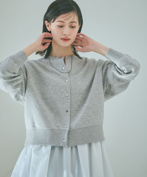 LAKOLE（ラコレ）の「Wフェイススナップカーディガン / 638297（カーディガン/ボレロ・レディース・ピンク/ブラック/杢グレー・FREE）」の13枚目の写真