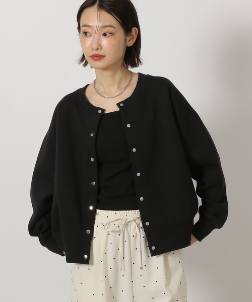 LAKOLE（ラコレ）の「Wフェイススナップカーディガン / 638297（カーディガン/ボレロ・レディース・ピンク/ブラック/杢グレー・FREE）」の19枚目の写真