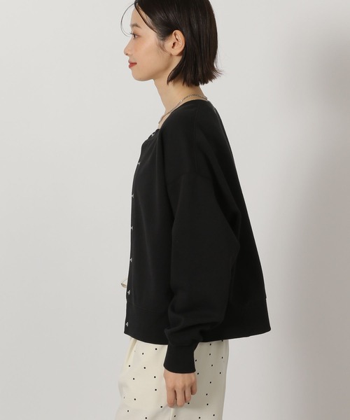 LAKOLE（ラコレ）の「Wフェイススナップカーディガン / 638297（カーディガン/ボレロ・レディース・ピンク/ブラック/杢グレー・FREE）」の20枚目の写真