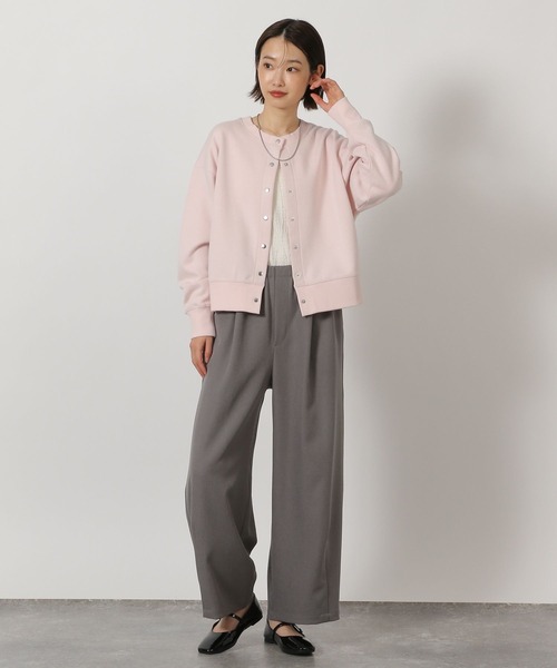 LAKOLE（ラコレ）の「Wフェイススナップカーディガン / 638297（カーディガン/ボレロ・レディース・ピンク/ブラック/杢グレー・FREE）」の22枚目の写真