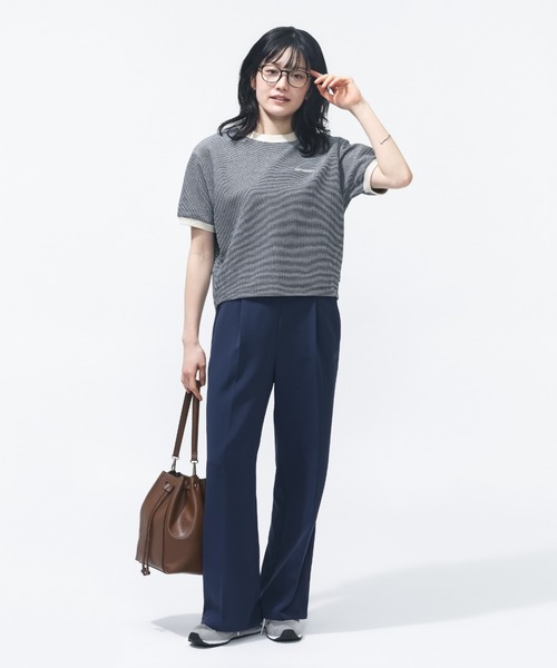 NEW BALANCE(ニューバランス)の「ニューバランス New Balance ドビーショートスリーブプルオーバー_(Tシャツ/カットソー・レディース・ダークグリーン/アイボリー/ネイビー・XL/M/S/L)」の12枚目の写真