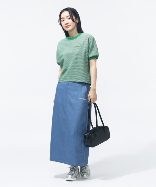 NEW BALANCE(ニューバランス)の「ニューバランス New Balance ドビーショートスリーブプルオーバー_(Tシャツ/カットソー・レディース・ダークグリーン/アイボリー/ネイビー・XL/M/S/L)」の20枚目の写真