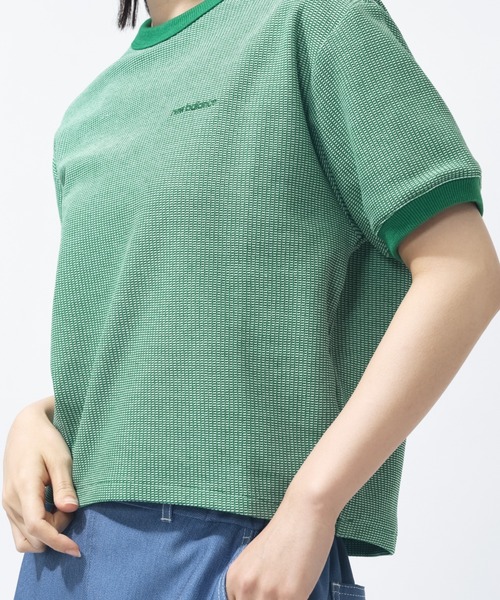 NEW BALANCE(ニューバランス)の「ニューバランス New Balance ドビーショートスリーブプルオーバー_(Tシャツ/カットソー・レディース・ダークグリーン/アイボリー/ネイビー・XL/M/S/L)」の16枚目の写真