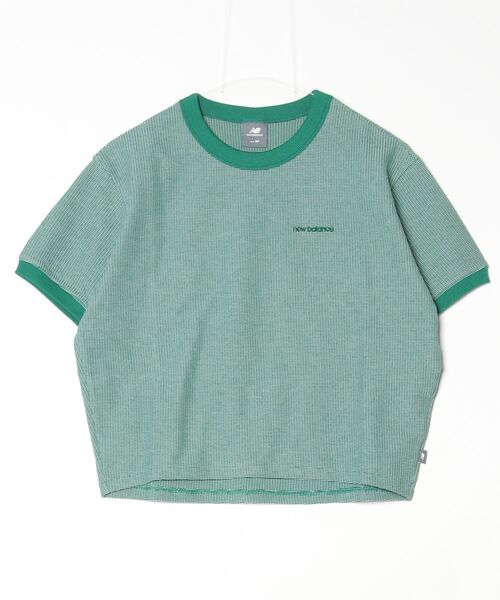 NEW BALANCE(ニューバランス)の「ニューバランス New Balance ドビーショートスリーブプルオーバー_(Tシャツ/カットソー・レディース・ダークグリーン/アイボリー/ネイビー・XL/M/S/L)」の8枚目の写真