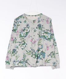 SUPER HAKKA（スーパーハッカ）の「フロラフロートプリント裏毛ドットボタンカーディガン（Tシャツ/カットソー）」