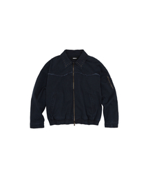 MEA（メア）の「VINTAGE WASHED STUD BOMBER [DARK NAVY]（MA-1）」