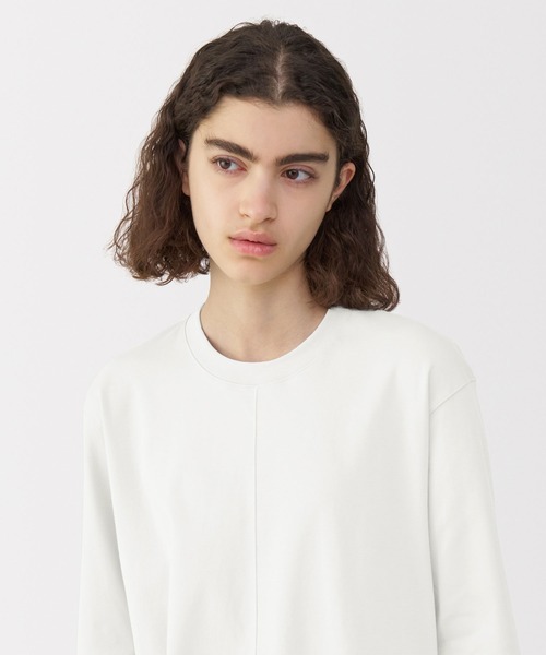 MUJI Labo（ムジラボ）の「男女兼用 スムースジャージー半袖プルオーバー（Tシャツ/カットソー・メンズ・オフホワイト/ブラック/サンドベージュ・XS/S/M/L/XL）」の8枚目の写真