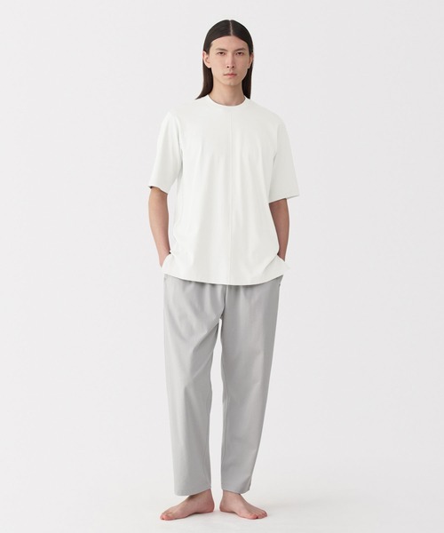 MUJI Labo（ムジラボ）の「男女兼用 スムースジャージー半袖プルオーバー（Tシャツ/カットソー・メンズ・オフホワイト/ブラック/サンドベージュ・XS/S/M/L/XL）」の9枚目の写真