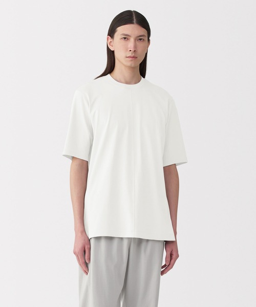 MUJI Labo（ムジラボ）の「男女兼用 スムースジャージー半袖プルオーバー（Tシャツ/カットソー・メンズ・オフホワイト/ブラック/サンドベージュ・XS/S/M/L/XL）」の10枚目の写真