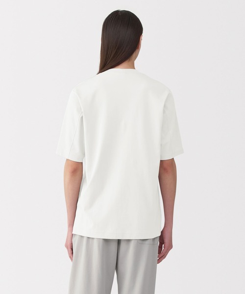 MUJI Labo（ムジラボ）の「男女兼用 スムースジャージー半袖プルオーバー（Tシャツ/カットソー・メンズ・オフホワイト/ブラック/サンドベージュ・XS/S/M/L/XL）」の12枚目の写真