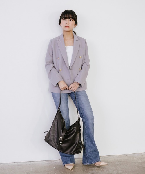 Sirin(シリン)の「【ZOZO限定】ワンハンドルショルダーバッグ(PC収納可能)(ショルダーバッグ・レディース・ブラウン/ダークグレー・FREE)」の7枚目の写真