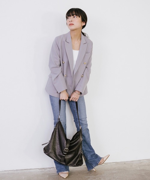 Sirin(シリン)の「【ZOZO限定】ワンハンドルショルダーバッグ(PC収納可能)(ショルダーバッグ・レディース・ブラウン/ダークグレー・FREE)」の8枚目の写真
