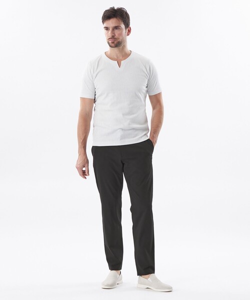 EPOCA UOMO(エポカウォモ)の「ドライピケパンツ(その他パンツ・メンズ・チャコールグレー/ホワイト・46/48)」の4枚目の写真